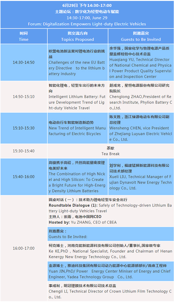 最新議程 | 2022輕型電動車用鋰電池技術(shù)及應(yīng)用國際峰會(BLEV2022) 最新議程 | 2022輕型電動車用鋰電池技術(shù)及應(yīng)用國際峰會(BLEV2022)